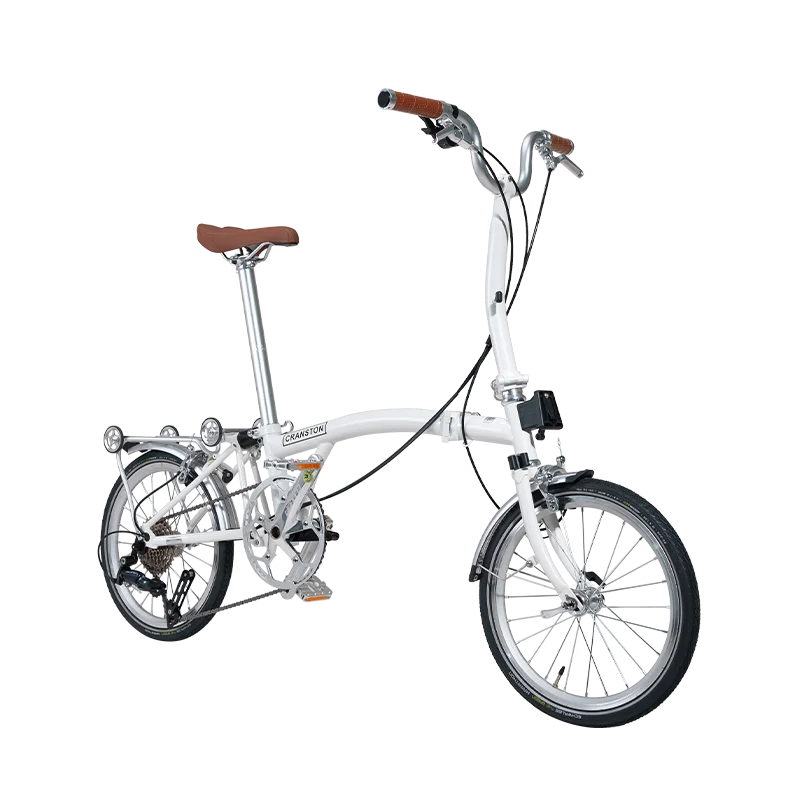 CRANSTON Lightweight Bike Folding Design 16Inch 9 Speed Full Shockingproof Frame Portable Outdoor MINI Bike 2025