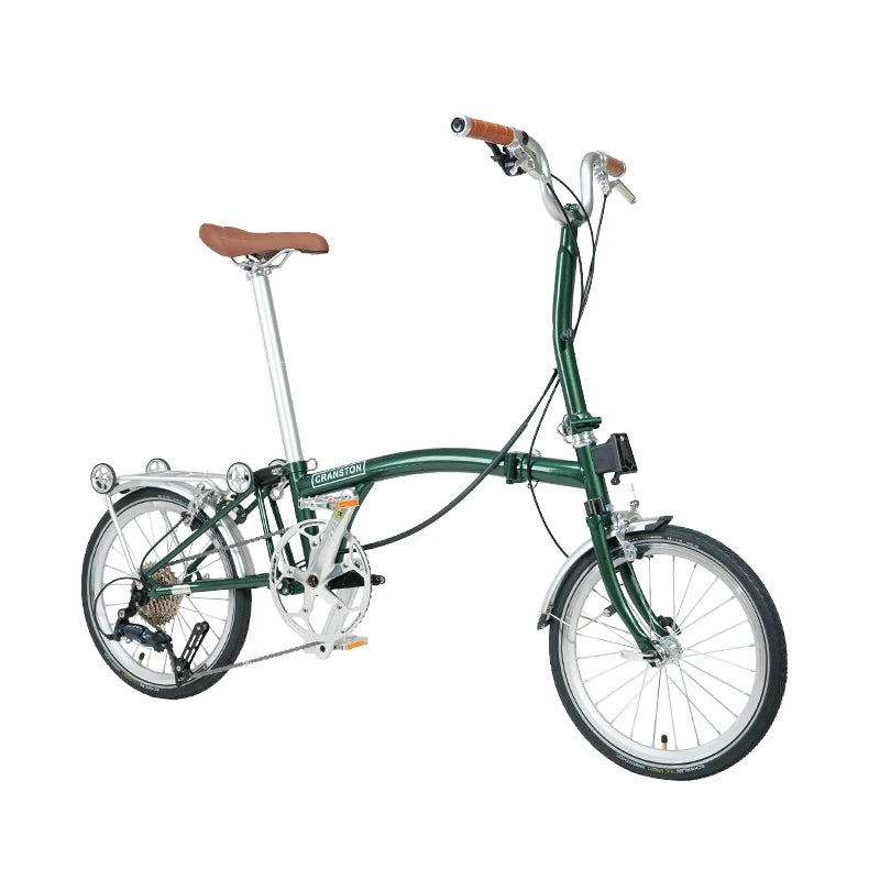 CRANSTON Lightweight Bike Folding Design 16Inch 9 Speed Full Shockingproof Frame Portable Outdoor MINI Bike 2025
