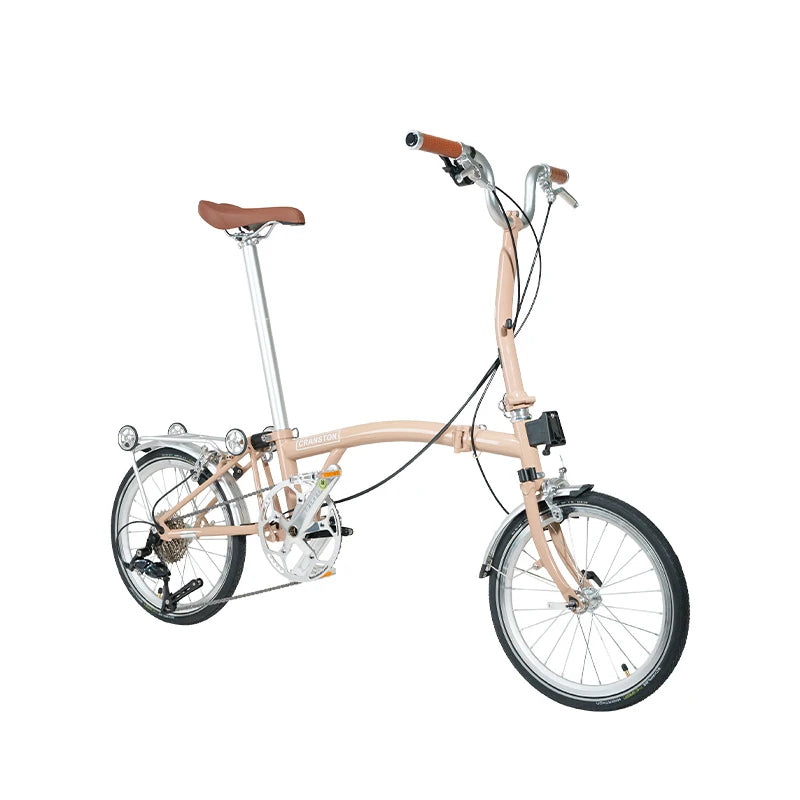 CRANSTON Lightweight Bike Folding Design 16Inch 9 Speed Full Shockingproof Frame Portable Outdoor MINI Bike 2025