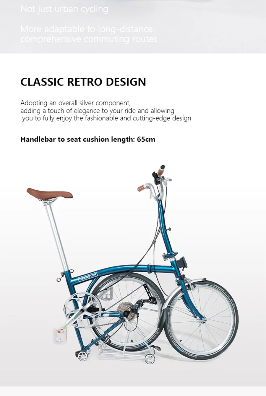 CRANSTON Lightweight Bike Folding Design 16Inch 9 Speed Full Shockingproof Frame Portable Outdoor MINI Bike 2025