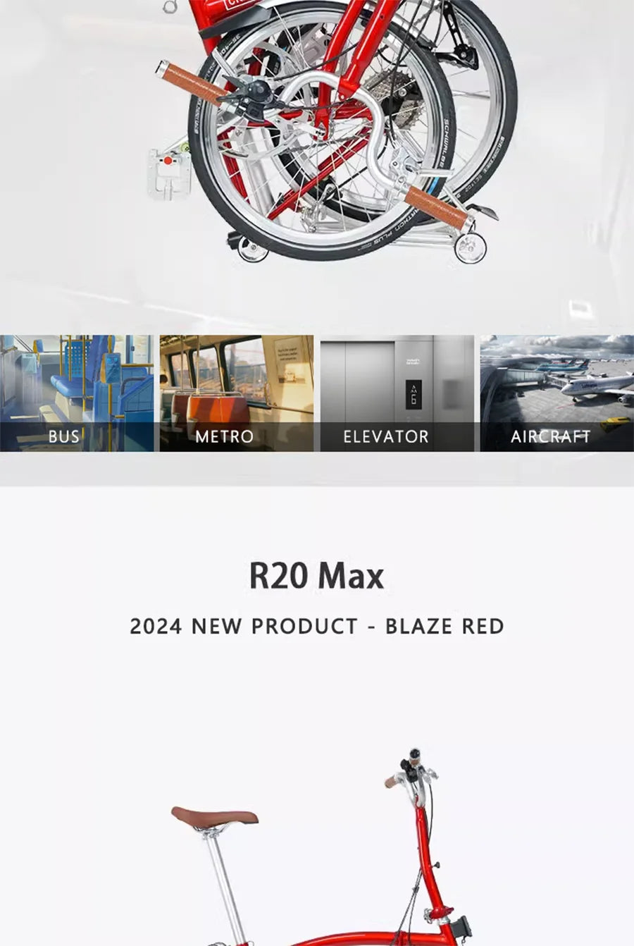 CRANSTON Portable 20 Inch 9 Speed Double V Brake Tri Fold Frame 53T CNC Crankset 20 Inch Wheel Small Folding City Bicycle
