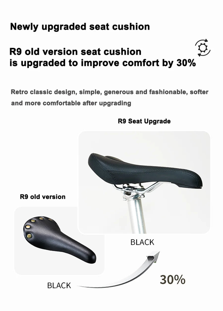 Cranston small cloth aluminum alloy three fold bike 16 inch 9speed bike portable ultra light retro push bicycle