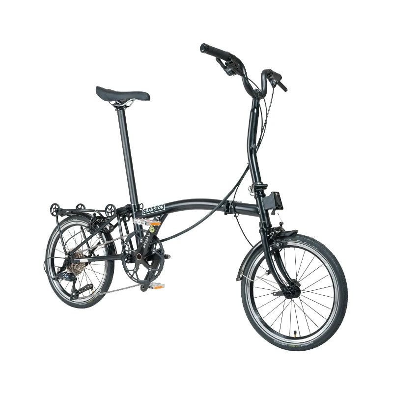 CRANSTON 16Inch Lightweight Folding Bike 9speed C Brake System M Handlebar Chrome-molybdenum Steel Frame Portable Bicycle