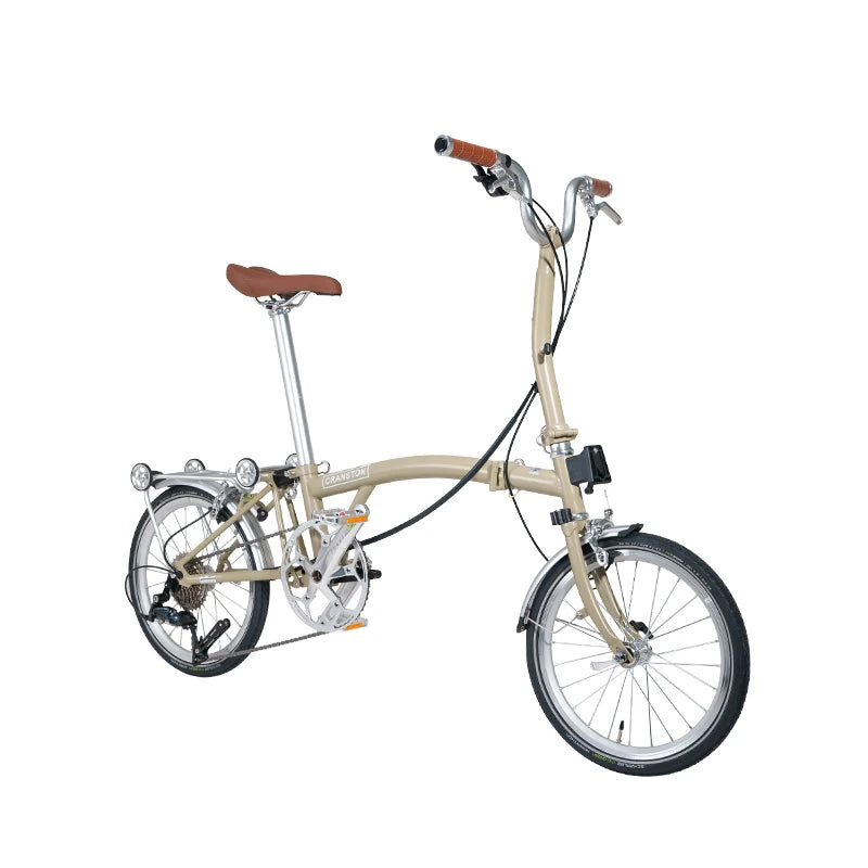 CRANSTON 16Inch Lightweight Folding Bike 9speed C Brake System M Handlebar Chrome-molybdenum Steel Frame Portable Bicycle