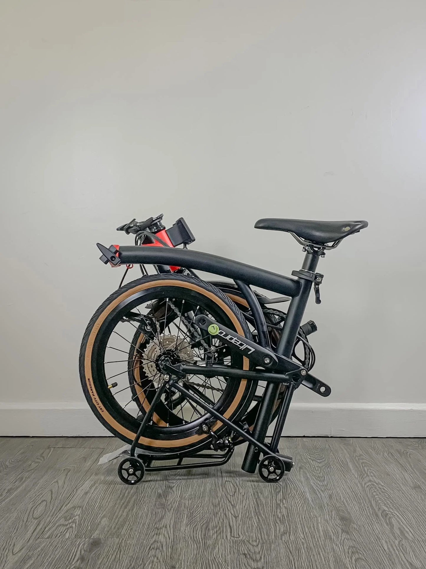 CRANSTON R9 16inch Tri-folding Bike 9speed High Quality Steel Frame Light Weight M bar 9S Mini Foldable Bicycle Folding Bike