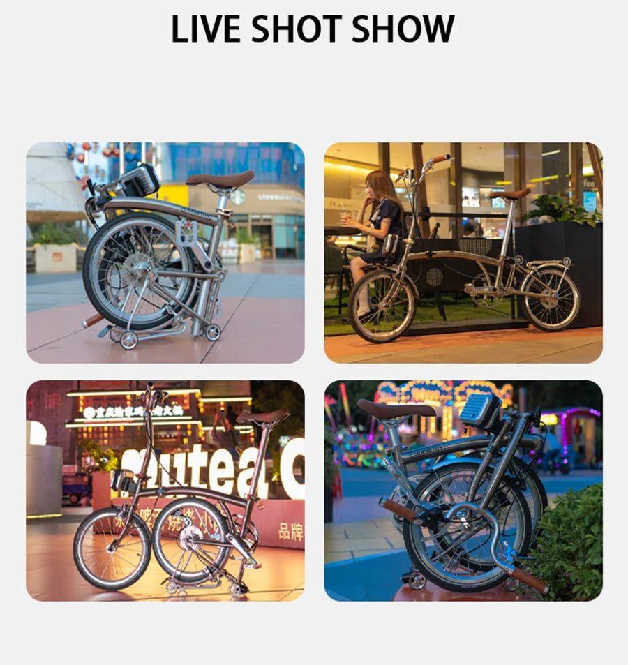 CRANSTON 20 inch 9-speed Aluminium Alloy Folding Bike with C- Brake Lightweight Portable Adult Folding Bicycle