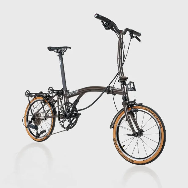 CRANSTON S9 Aluminum Alloy Frame 16 Inch 9 Speed Tri-fold Bicycle S /Y BAR Light Weight Foldable Bicycle Mini Folding Bike