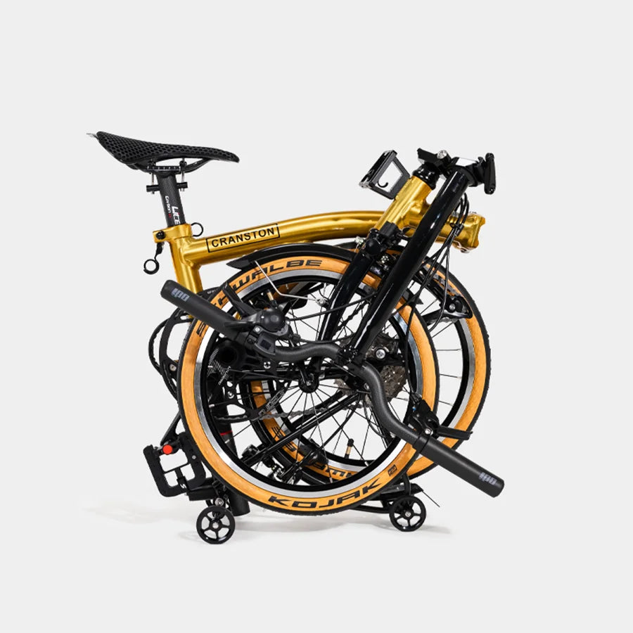 CRANSTON S9 Aluminum Alloy Frame 16 Inch 9 Speed Triple Folding Bike Adult Super Light and Portable Bicycle