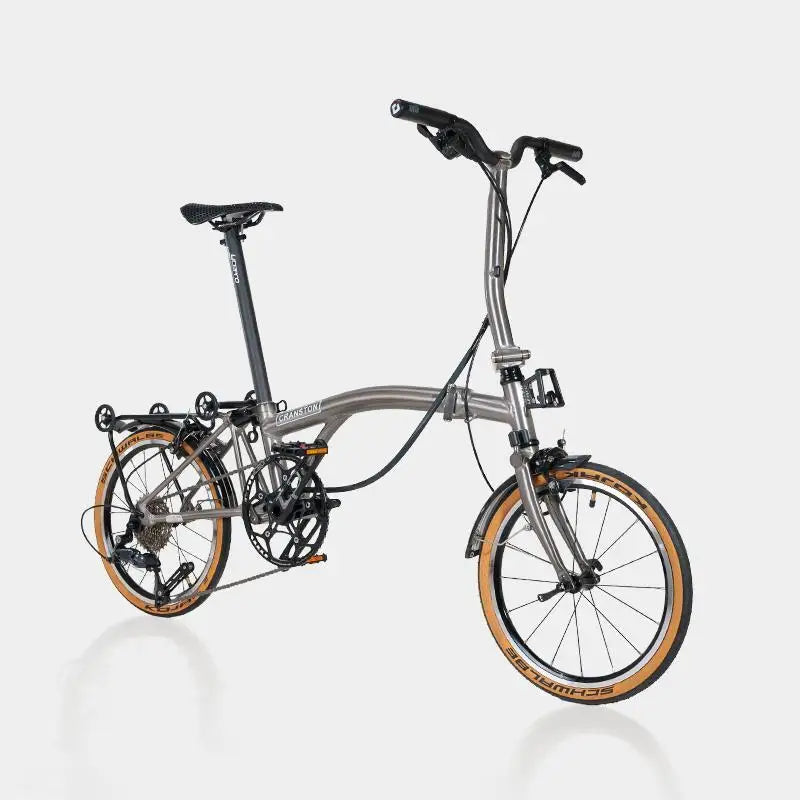 CRANSTON S9 Foldable Bike 16 Inch Aluminum Alloy Cycling Ultra Light Mini Bicycle Adult Office Worker German Shiwen Tires