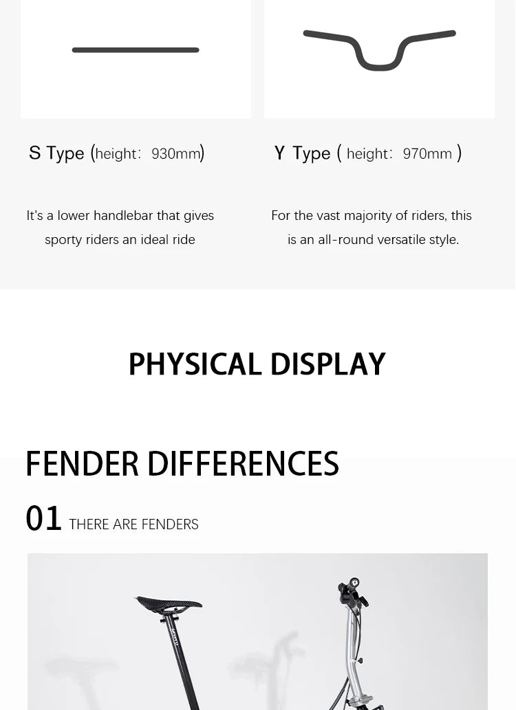 CRANSTON S9 Aluminum Alloy Frame 16 Inch 9 Speed Tri-fold Bicycle S /Y BAR Light Weight Foldable Bicycle Mini Folding Bike