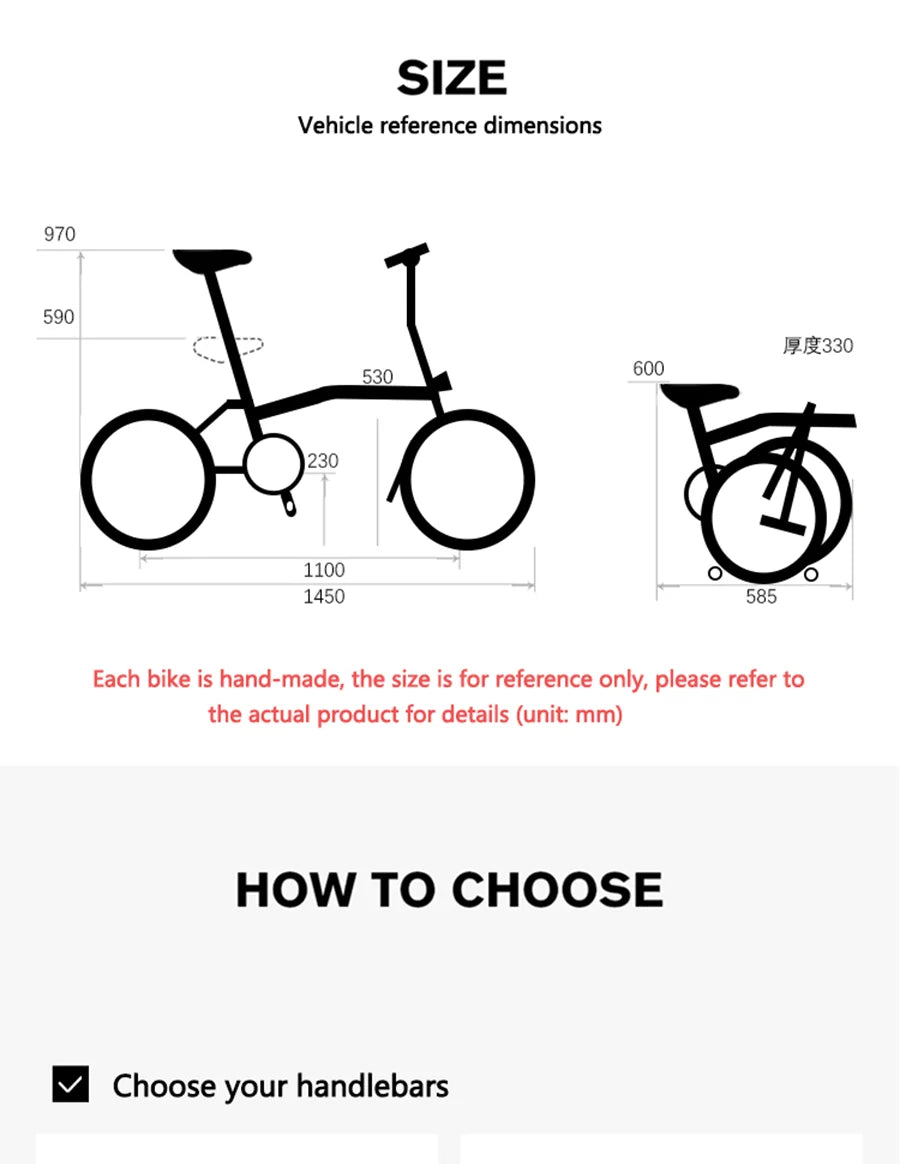 CRANSTON S9 Aluminum Alloy Folding Bike Ultralight and Portable 16 Inch 9 Speed Retro Commuter Folding Bicycle For Adult