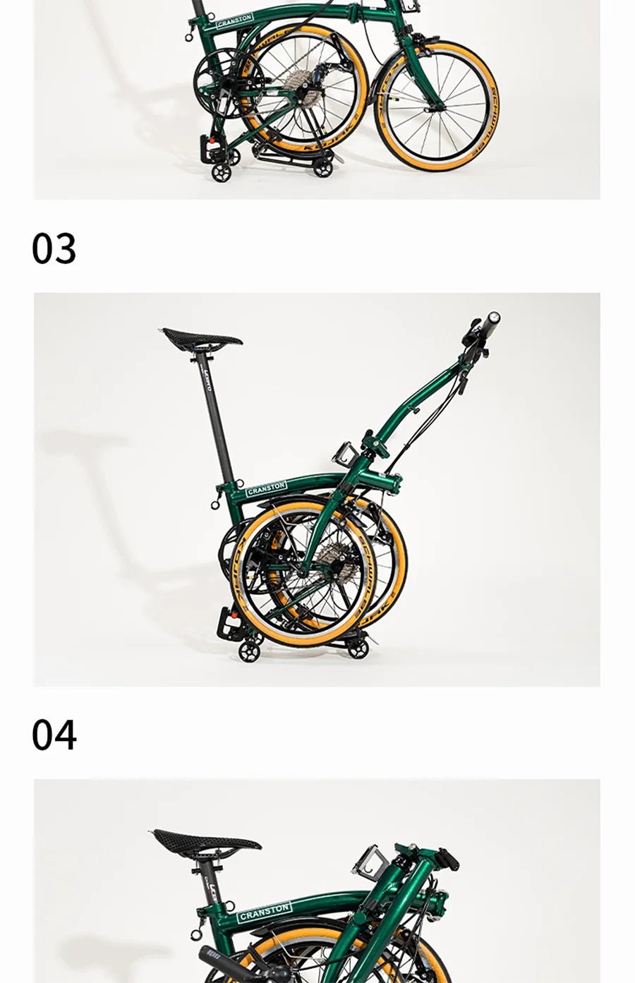 CRANSTON S9 Aluminum Alloy Folding Bike Ultralight and Portable 16 Inch 9 Speed Retro Commuter Folding Bicycle For Adult
