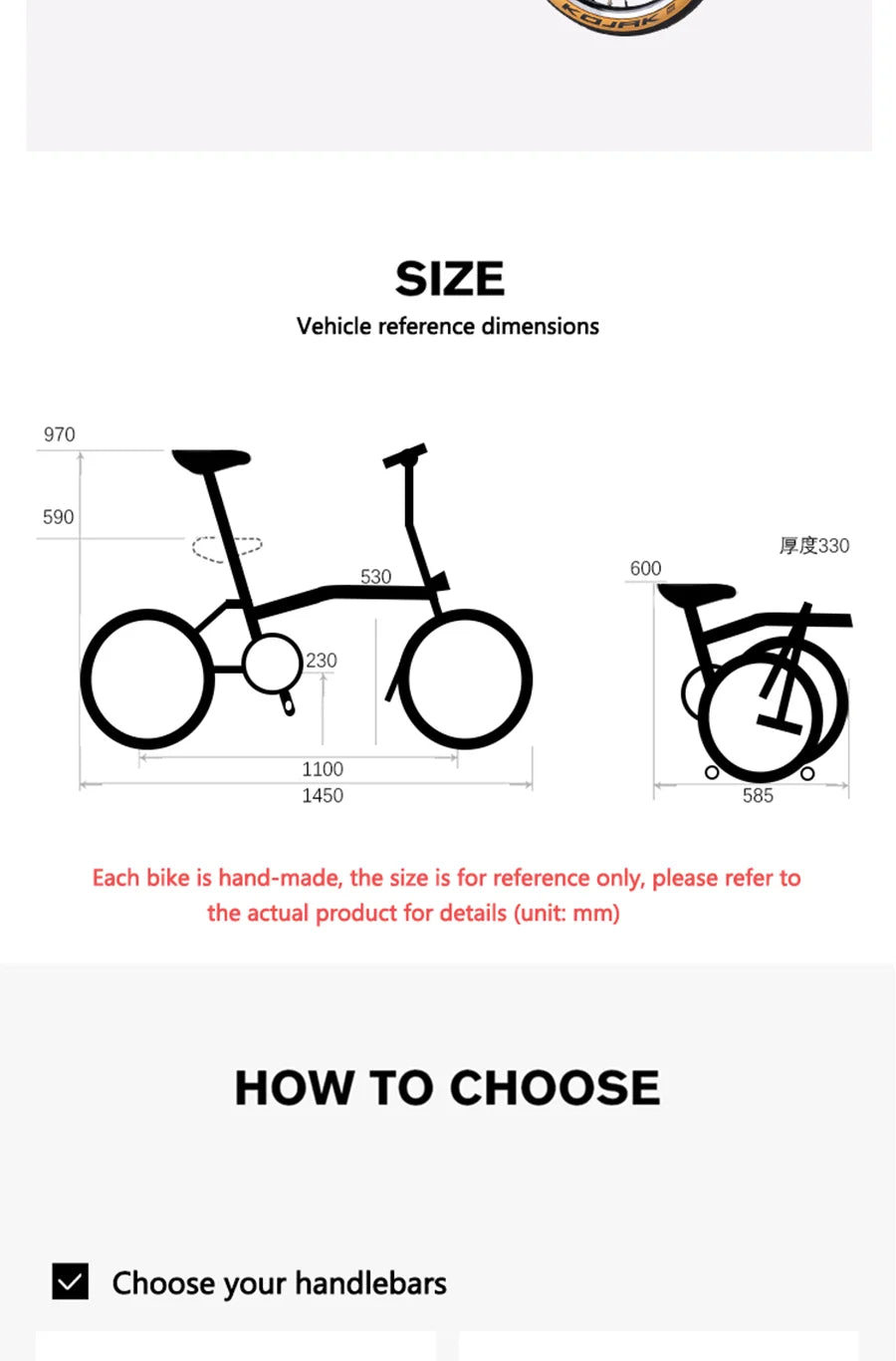CRANSTON S9 Aluminum Alloy Frame 16 Inch 9 Speed Triple Folding Bike Adult Super Light and Portable Bicycle
