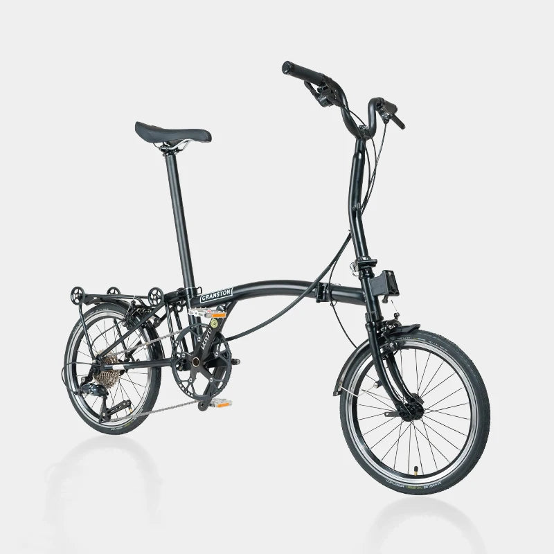 Cranston16 Inch 9-Speed Lightweight Foldable Bike Chromoly Steel Frame Dual C-Brakes Bicycle Quick Fold for Easy Carry