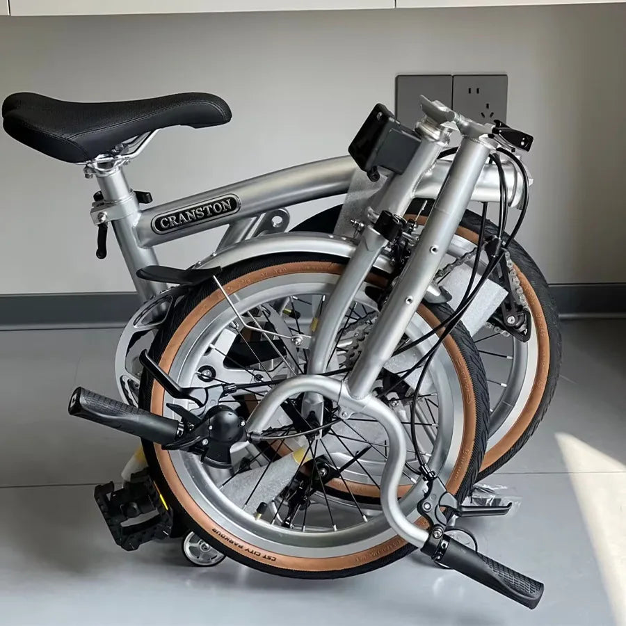 CRANSTON 20 inch 9-speed Aluminium Alloy Folding Bike with Dual C- Brake Lightweight 406wheel Portable Adult Folding Bicycle