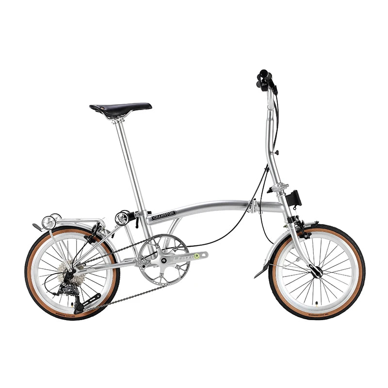 CRANSTON 20 Inch Bicycle 9-speed Folding Bike Carbon Steel Tri Fold Frame 53T CNC Crankset 406 Wheel MINI Folding City Bicycle