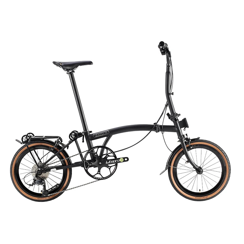CRANSTON 20 Inch Bicycle 9-speed Folding Bike Carbon Steel Tri Fold Frame 53T CNC Crankset 406 Wheel MINI Folding City Bicycle