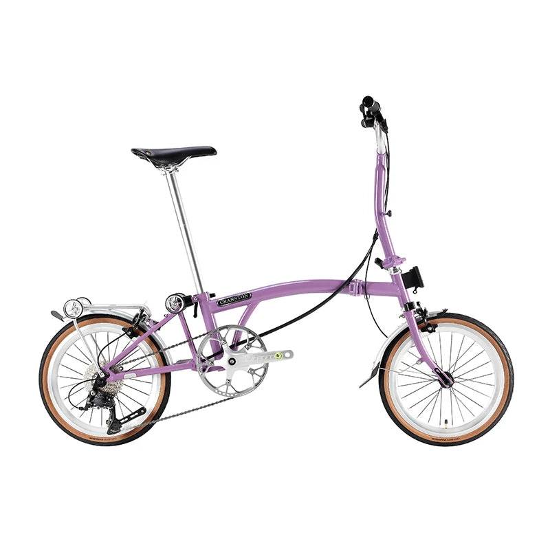 CRANSTON 20 Inch 9 Speed Folding Bike CRMO Tri Fold Frame Dual V-Brake Portable 53T CNC Crankset 20 Inch Wheel City Bicycle 2025