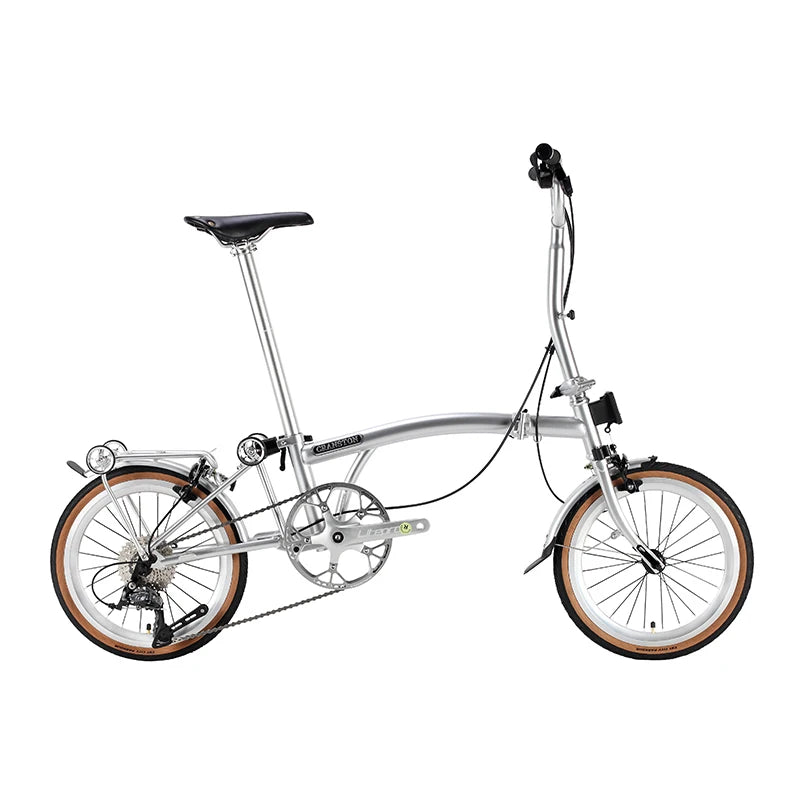 CRANSTON 20 Inch 9 Speed Folding Bike CRMO Tri Fold Frame Dual V-Brake Portable 53T CNC Crankset 20 Inch Wheel City Bicycle 2025