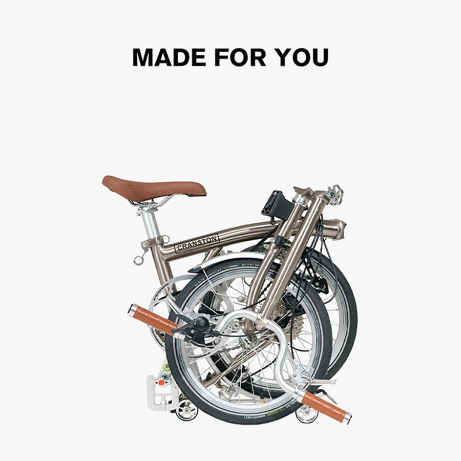CRANSTON 20 Inch 9 Speed Folding Bike CRMO Tri Fold Frame Dual V-Brake Portable 53T CNC Crankset 20 Inch Wheel City Bicycle 2025