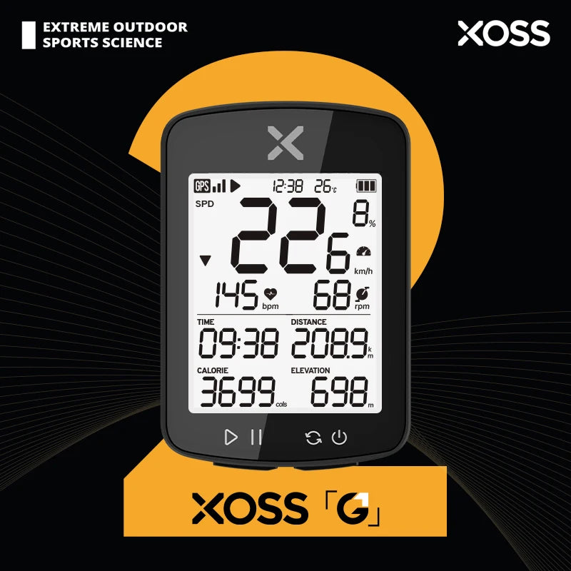 XOSS New G2 GPS Cycling Computer G Plus Wireless Speedometer Bluetooth Tracker Waterproof Road Bike MTB Bicycle Odometer