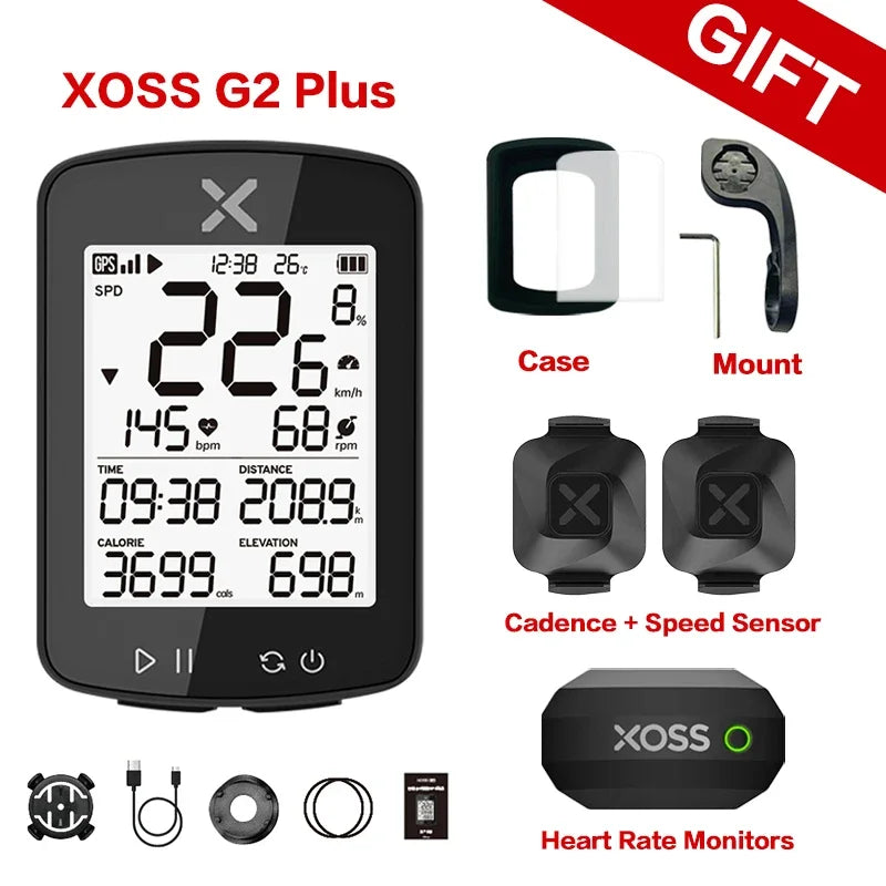 XOSS New G2 GPS Cycling Computer G Plus Wireless Speedometer Bluetooth Tracker Waterproof Road Bike MTB Bicycle Odometer
