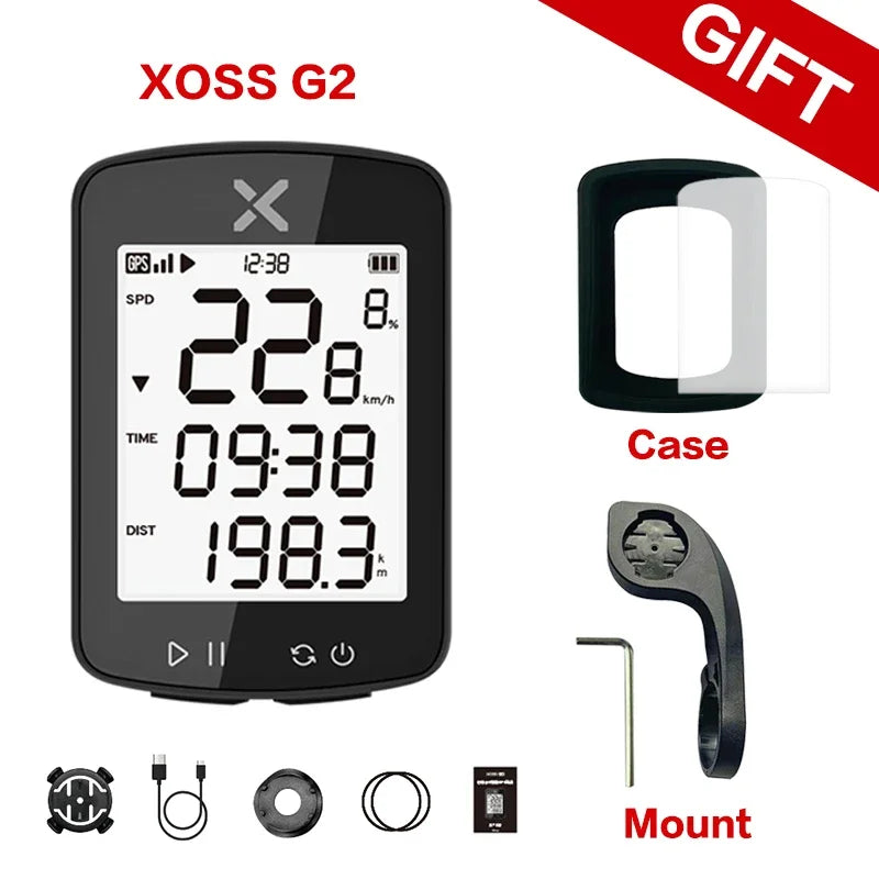 XOSS New G2 GPS Cycling Computer G Plus Wireless Speedometer Bluetooth Tracker Waterproof Road Bike MTB Bicycle Odometer