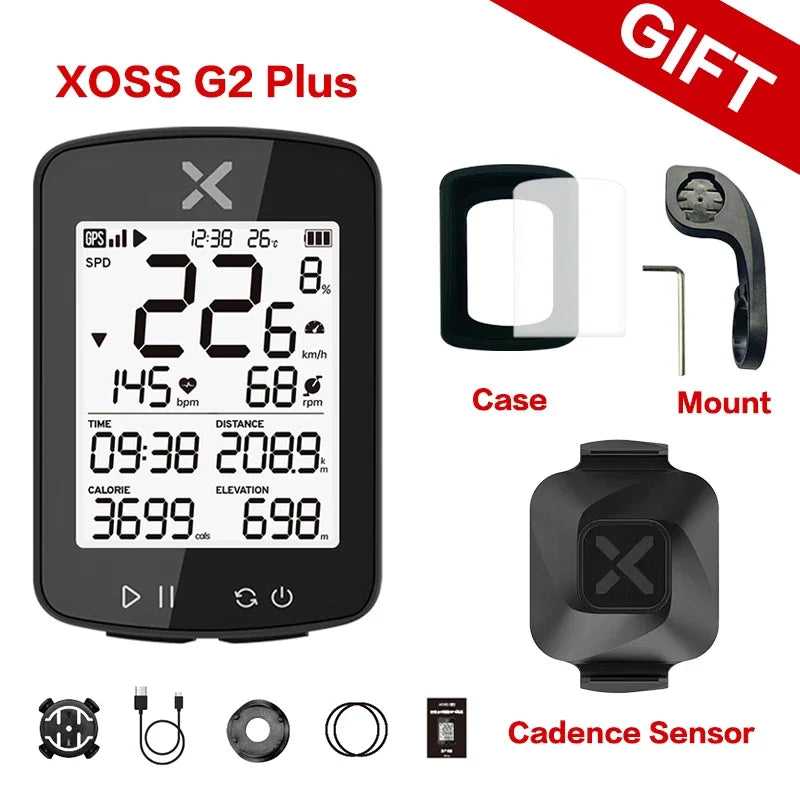 XOSS New G2 GPS Cycling Computer G Plus Wireless Speedometer Bluetooth Tracker Waterproof Road Bike MTB Bicycle Odometer