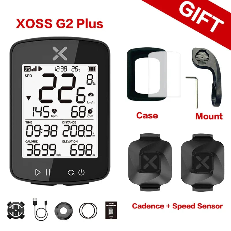 XOSS New G2 GPS Cycling Computer G Plus Wireless Speedometer Bluetooth Tracker Waterproof Road Bike MTB Bicycle Odometer