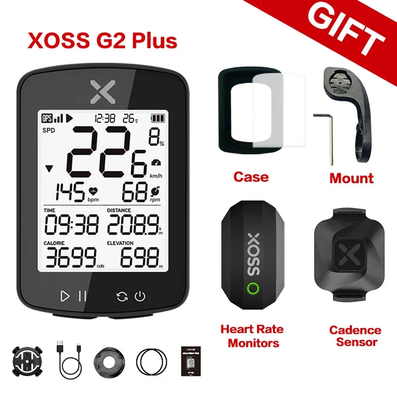 XOSS New G2 GPS Cycling Computer G Plus Wireless Speedometer Bluetooth Tracker Waterproof Road Bike MTB Bicycle Odometer