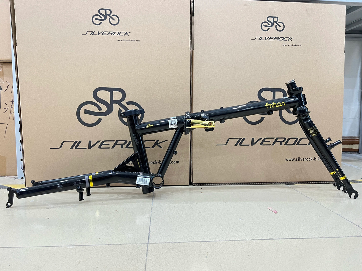 Fnhon Gust CR-MO Steel Folding Bike Frame Fork 20" 406 451 20in Disc Brake Chrome Child Adult Bicycle