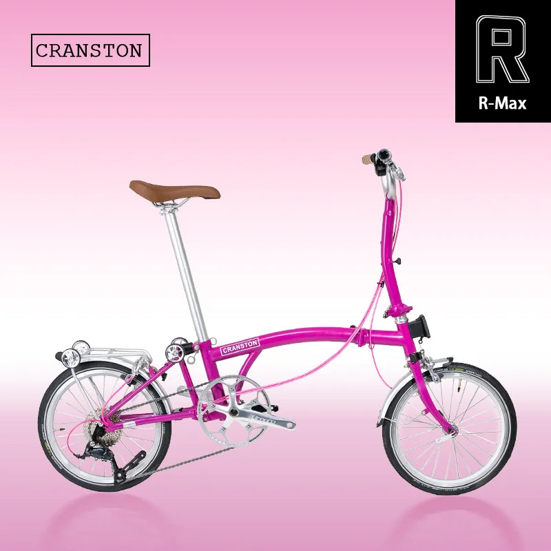 CRANSTON R9 Max 16-inch 9-speed Tri-folding Bike High Quality Steel Frame Light Weight Foldable Bike S bar M BAR Folding Bicycle