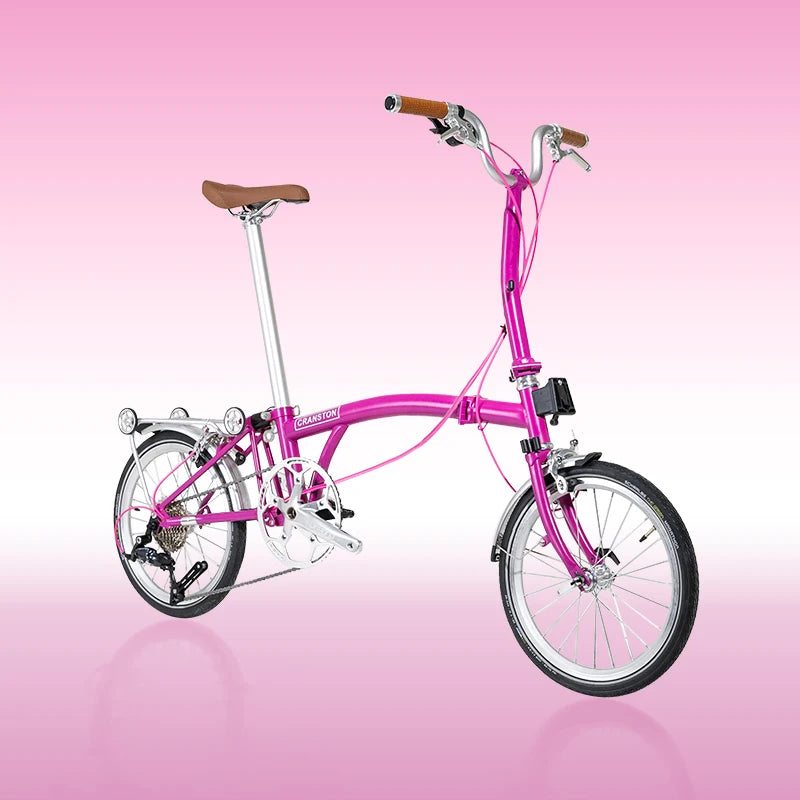 CRANSTON R9 Max 16-inch 9-speed Tri-folding Bike High Quality Steel Frame Light Weight Foldable Bike S bar M BAR Folding Bicycle