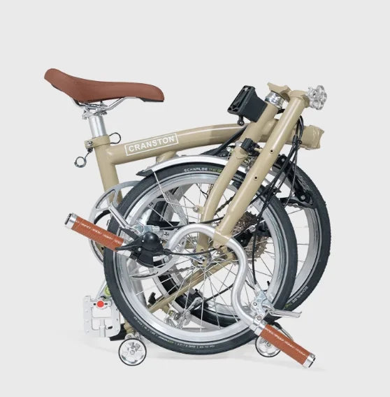 CRANSTON R9 Max 16-inch 9-speed Tri-folding Bike High Quality Steel Frame Light Weight Foldable Bike S bar M BAR Folding Bicycle