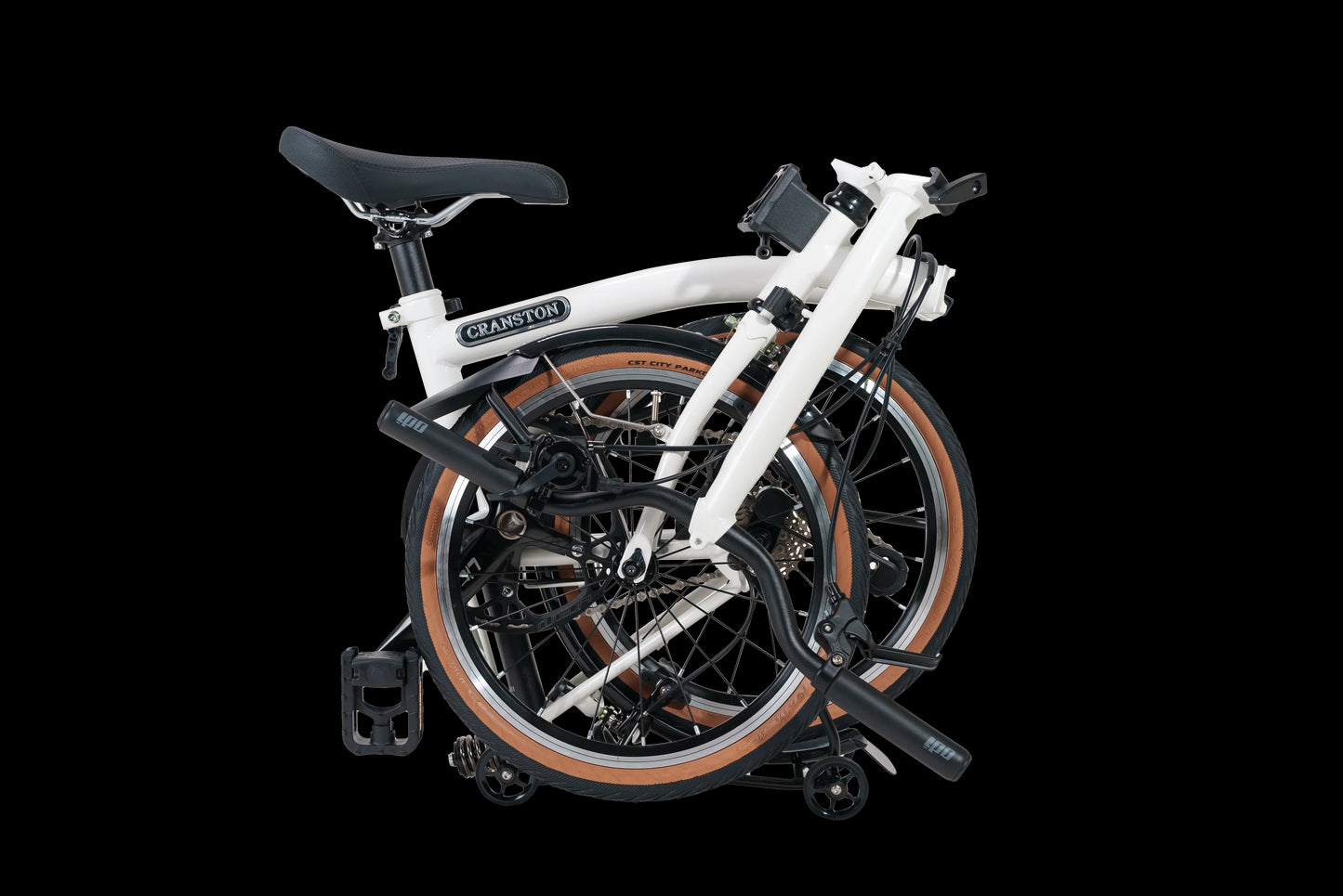 CRANSTON 16 Inch 7 Speed TRI-Folding Bicycle Y bar S bar Molybdenum Steel Frame Foldable Bike CR7 Light Weight Folding Bike