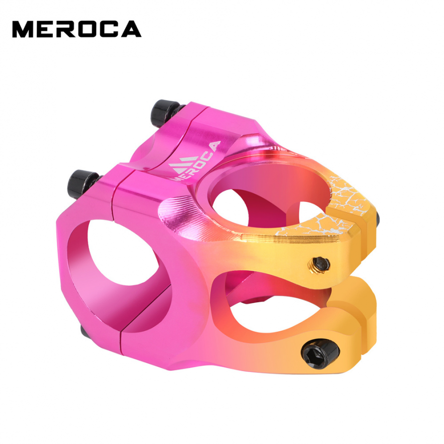 MEROCA Mountain Bicycle Handlebar Stem 28.6x31.8x35mm High-Strength Ultra-Light Aluminum Alloy CNC Road Bicycle Stem