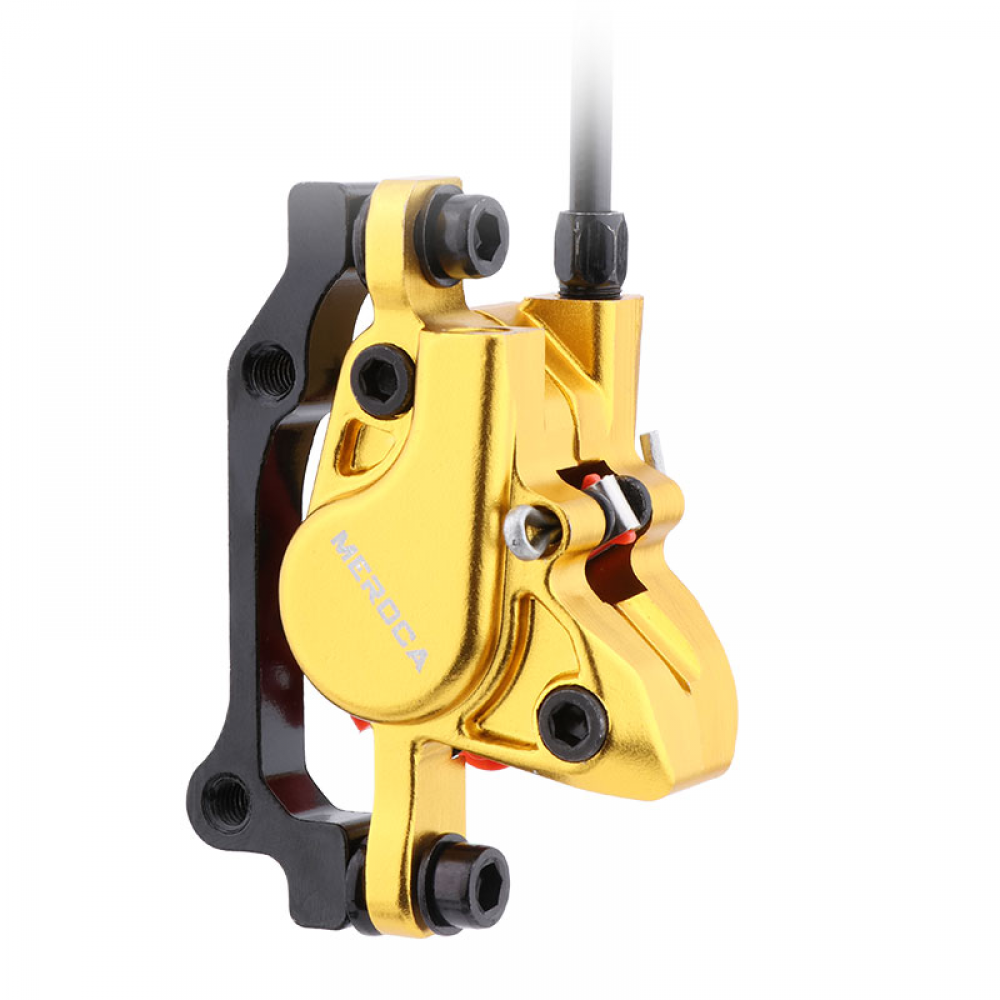 MEROCA MTB Bicycle Hydraulic Disc Brake 2 Piston Aluminum Alloy Mineral Oil Front 800 Rear 1400MM Oil Press Brakes Bike Parts