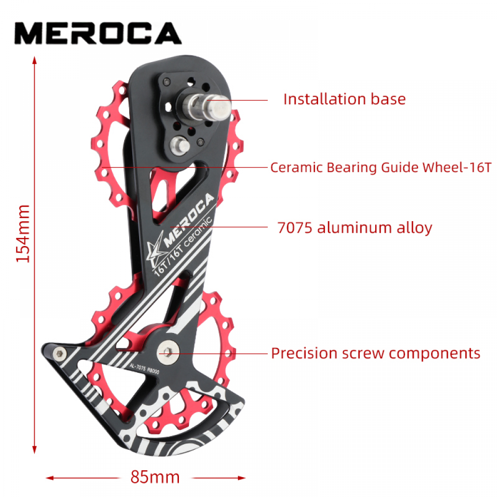 Bicycle Ceramic Bearing 16T Pulley Wheel Set Rear Derailleurs Guide Wheel 11 Speed For Shimano Ultegra/DURA ACE Bike Part