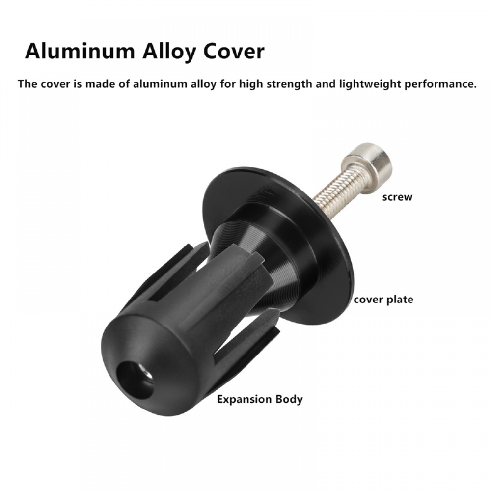 Meroca Mountain Bike Expansion Lock Plug Aluminum Alloy Road Bicycle Handlebar End Cover