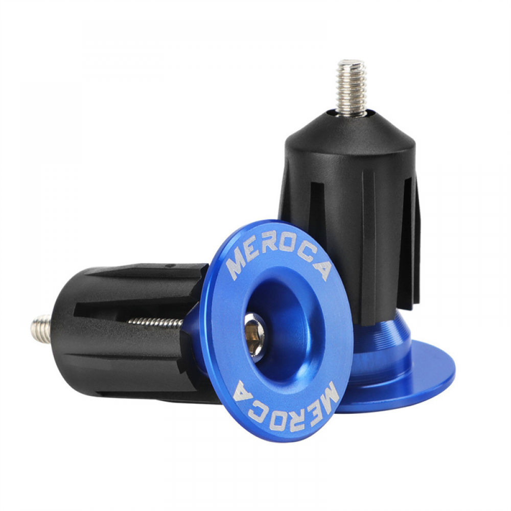 Meroca Mountain Bike Expansion Lock Plug Aluminum Alloy Road Bicycle Handlebar End Cover