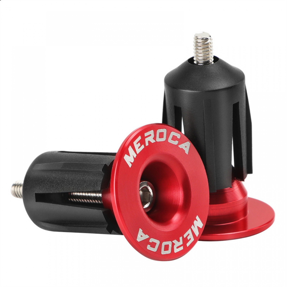 Meroca Mountain Bike Expansion Lock Plug Aluminum Alloy Road Bicycle Handlebar End Cover