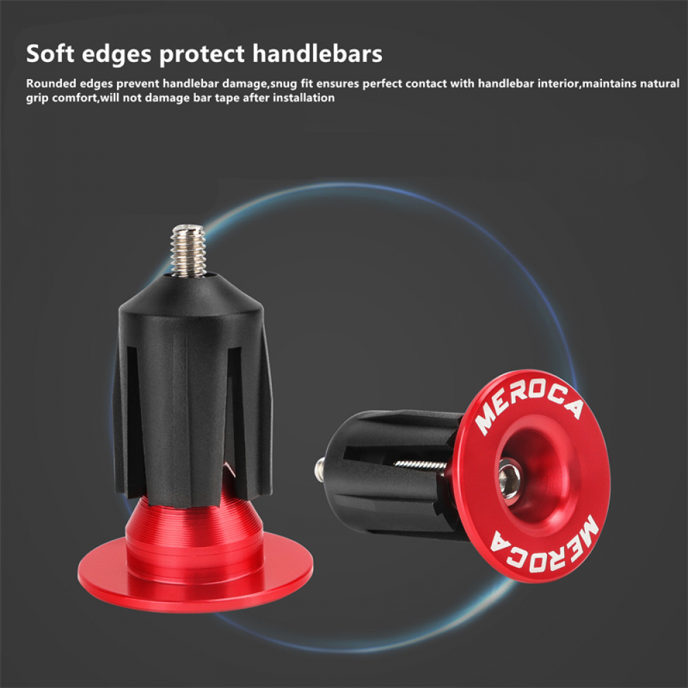 Meroca Mountain Bike Expansion Lock Plug Aluminum Alloy Road Bicycle Handlebar End Cover