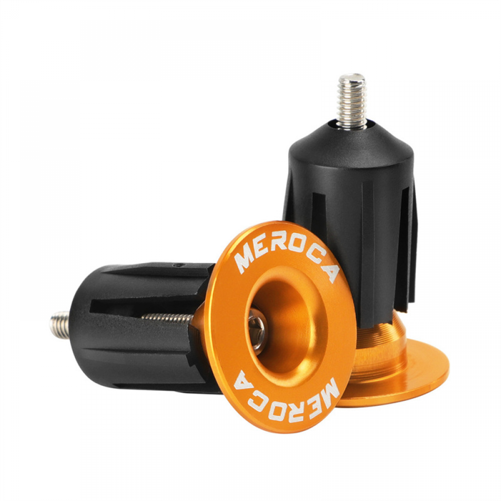 Meroca Mountain Bike Expansion Lock Plug Aluminum Alloy Road Bicycle Handlebar End Cover