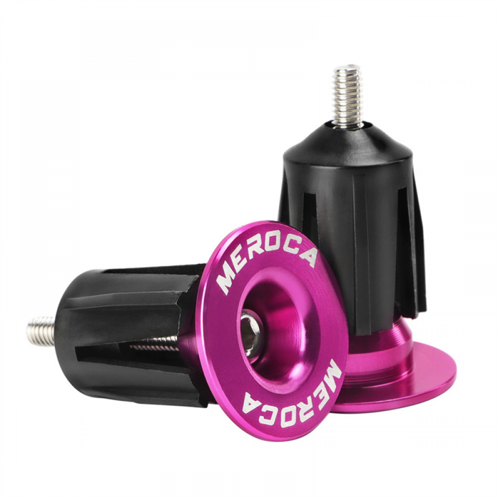Meroca Mountain Bike Expansion Lock Plug Aluminum Alloy Road Bicycle Handlebar End Cover