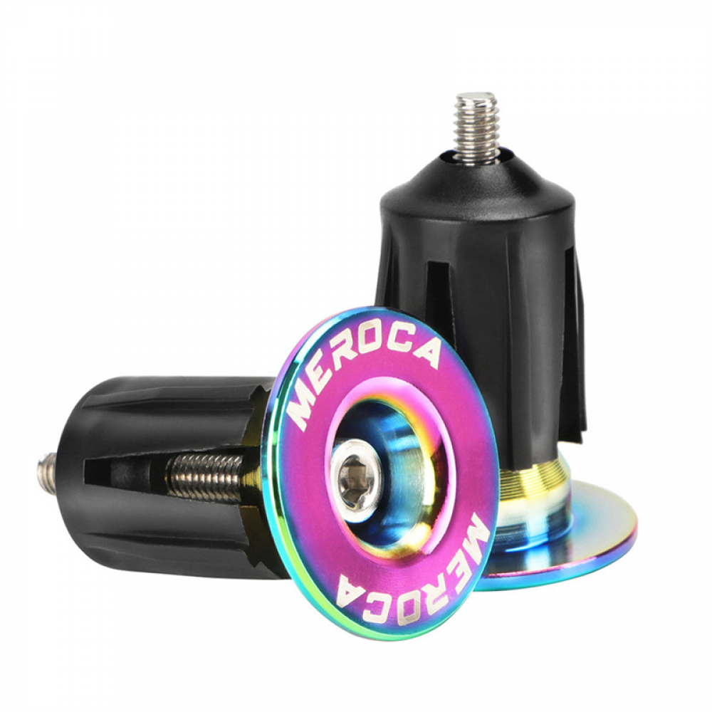 Meroca Mountain Bike Expansion Lock Plug Aluminum Alloy Road Bicycle Handlebar End Cover