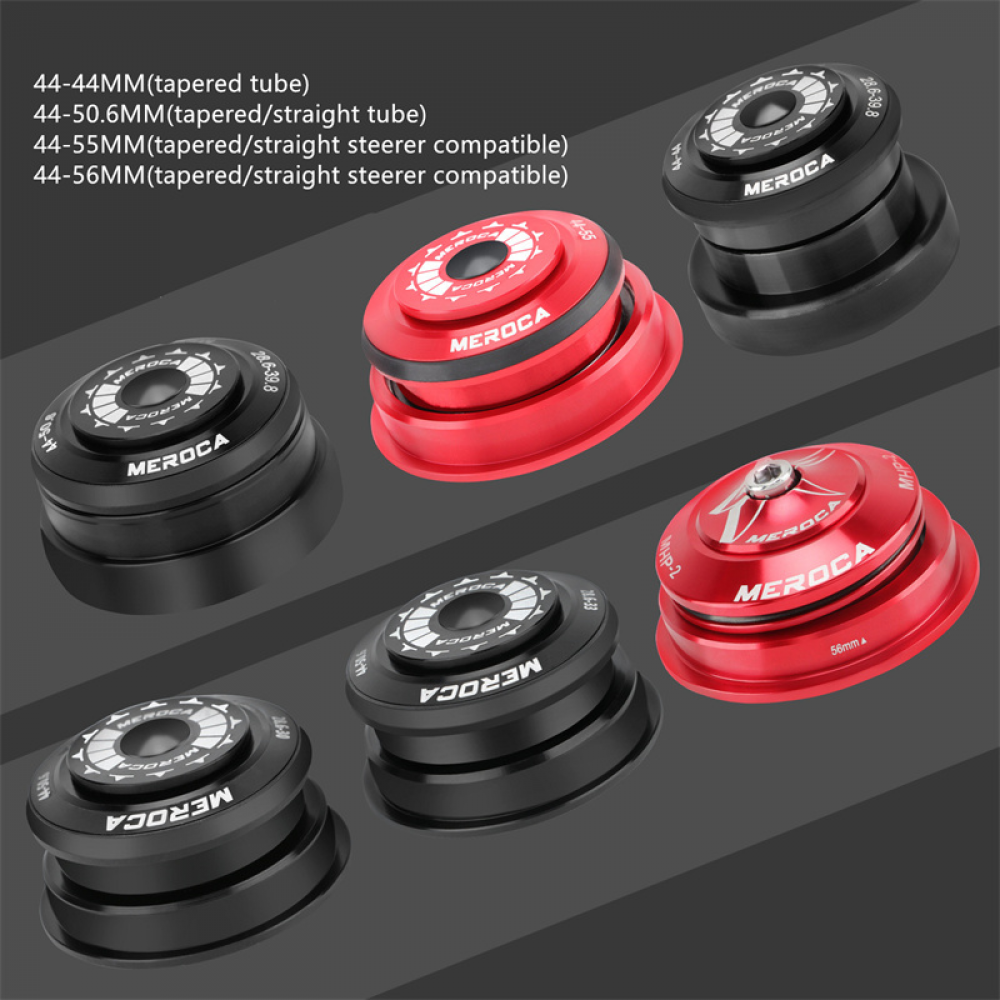 Meroca Mountain Bicycle Dual Bearing Headset Road Bike Straight Tapered Tube Fork Headset
