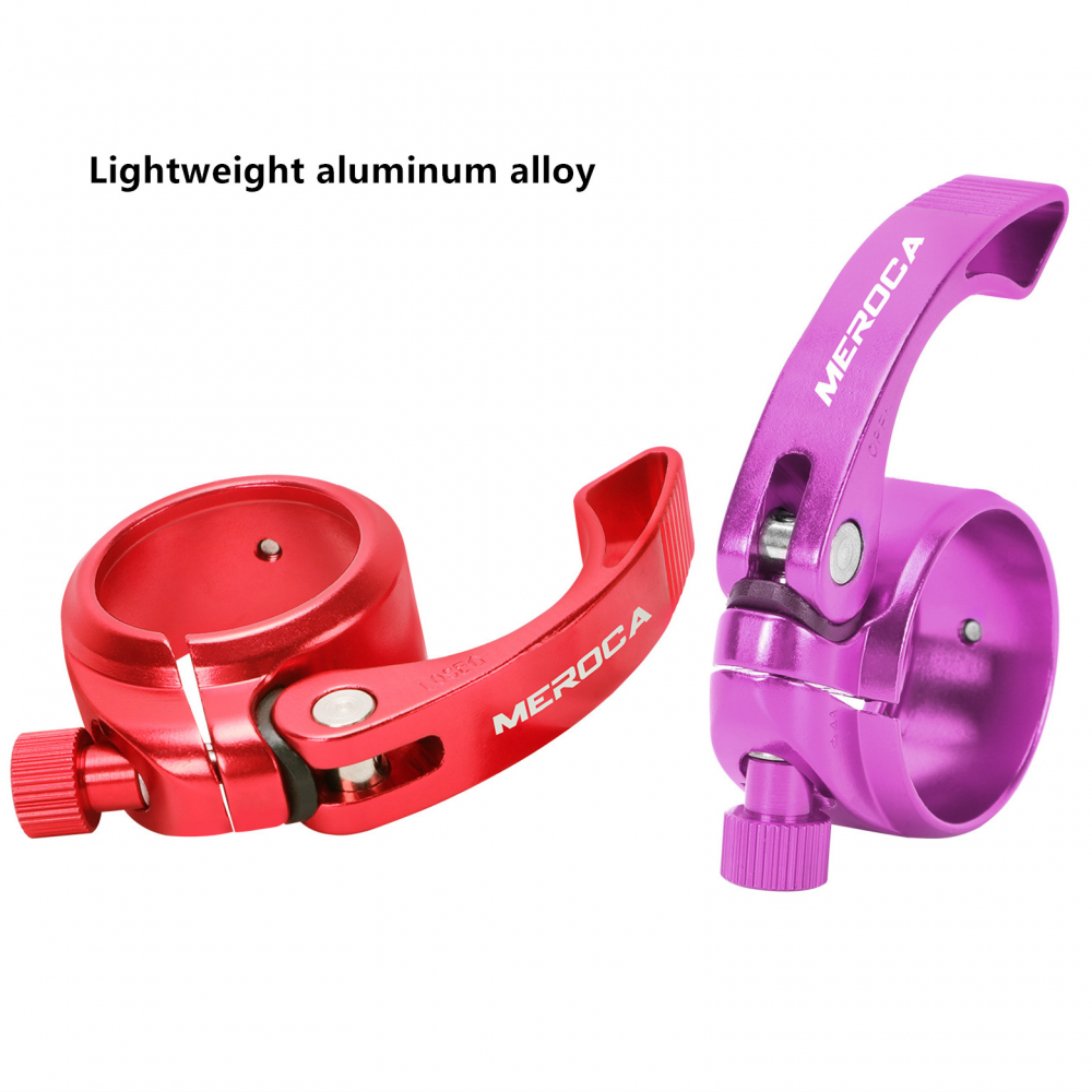 Meroca Folding Bicycle Quick Release Seatpost Clamp 40.9MM Suitable For 33.9MM Seat Tube Long Arm Clip