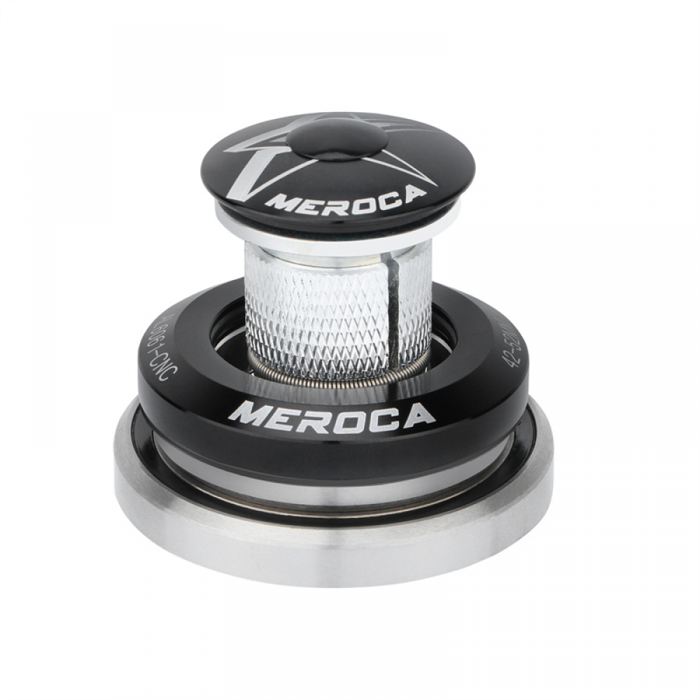 Meroca Bicycle Carbon Frame Headset 41.8/42-52mm Dual Bearing Expansion Plug Straight/Tapered Steerer Tubes Headset
