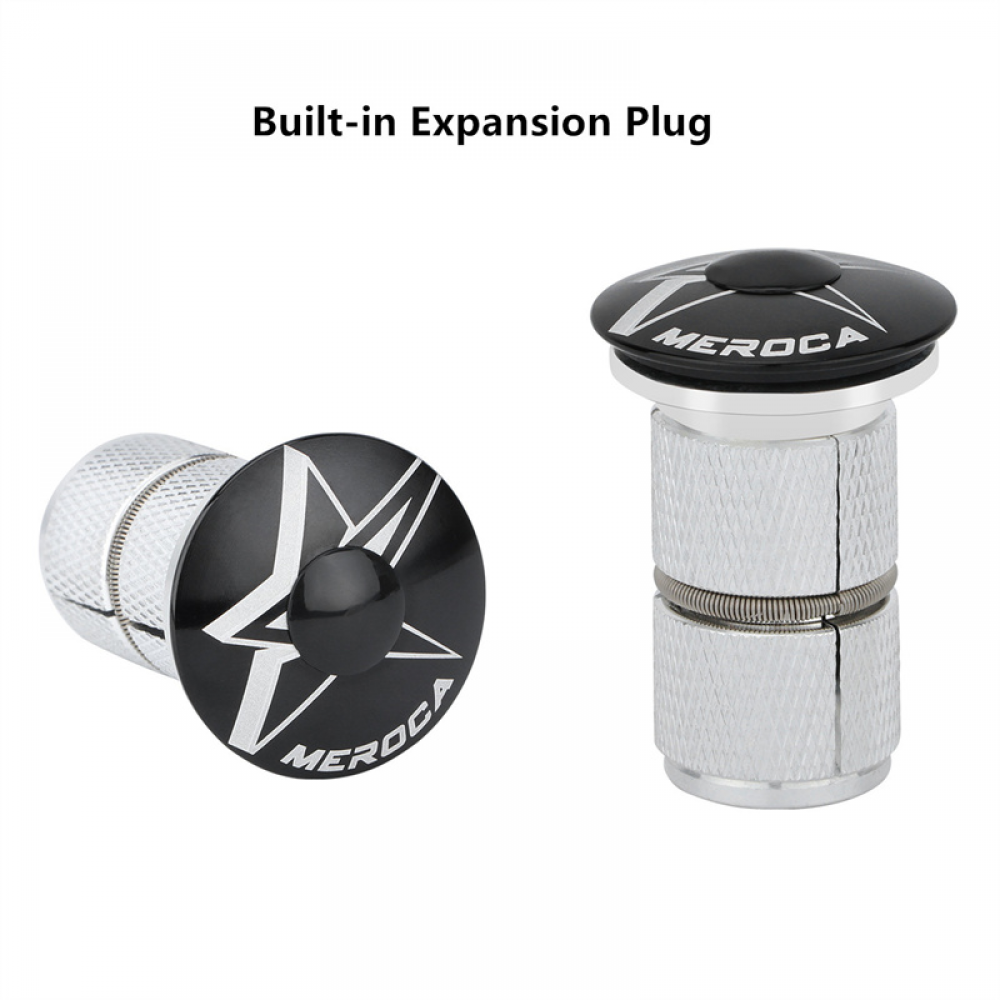 Meroca Bicycle Carbon Frame Headset 41.8/42-52mm Dual Bearing Expansion Plug Straight/Tapered Steerer Tubes Headset