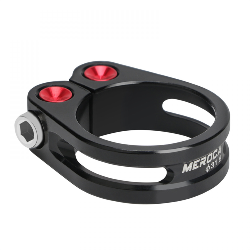 Meroca Mountain Bicycle Locking Seatpost Clamp Road Bike 31.8 34.9MM Aluminum Alloy Seat Tube Locking Clip